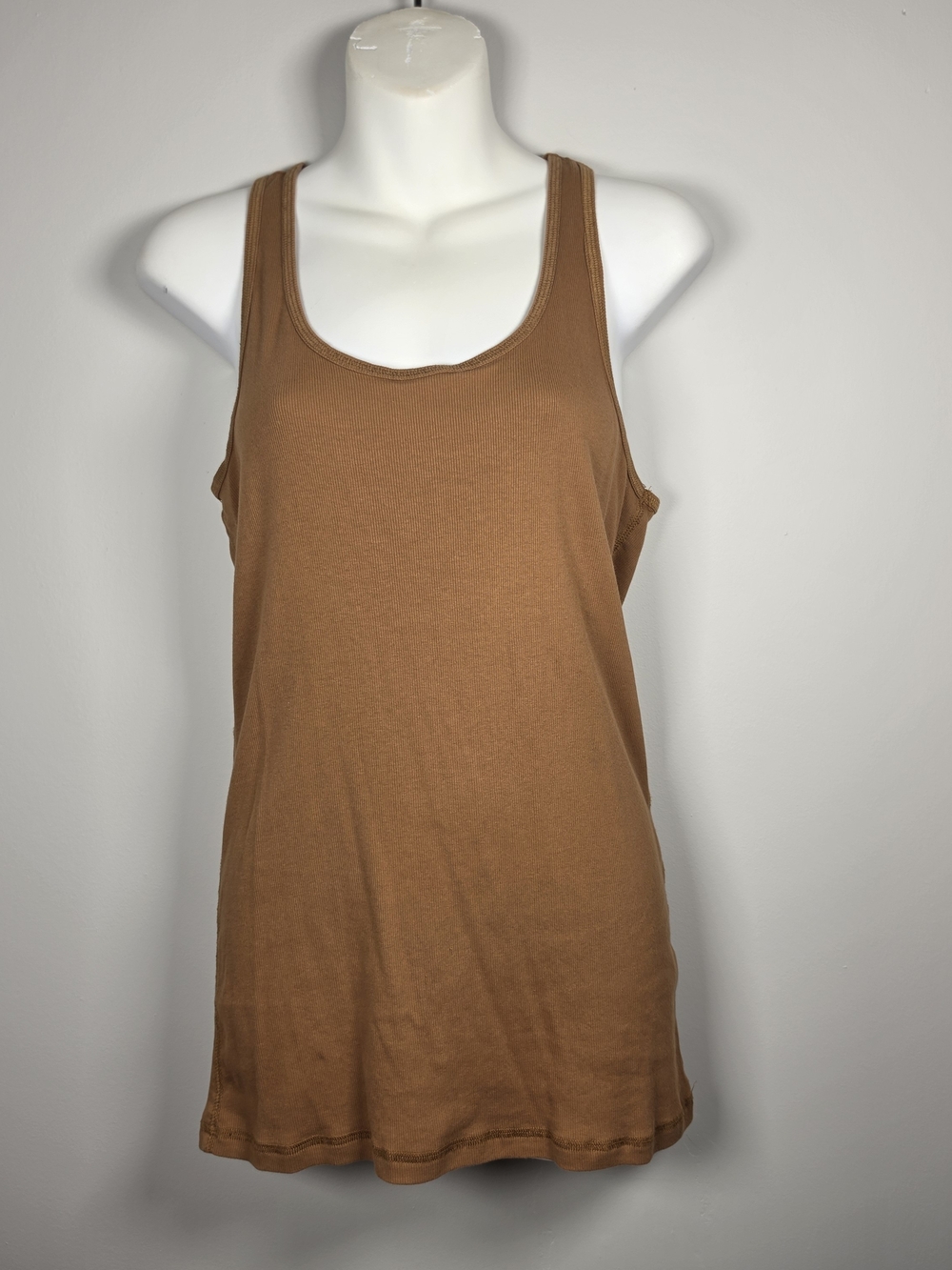 Zenana Outfitters Brown Scoop Neck Tank Top